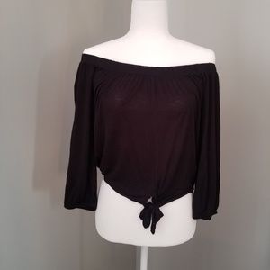 Black Off-the-Shoulder Top